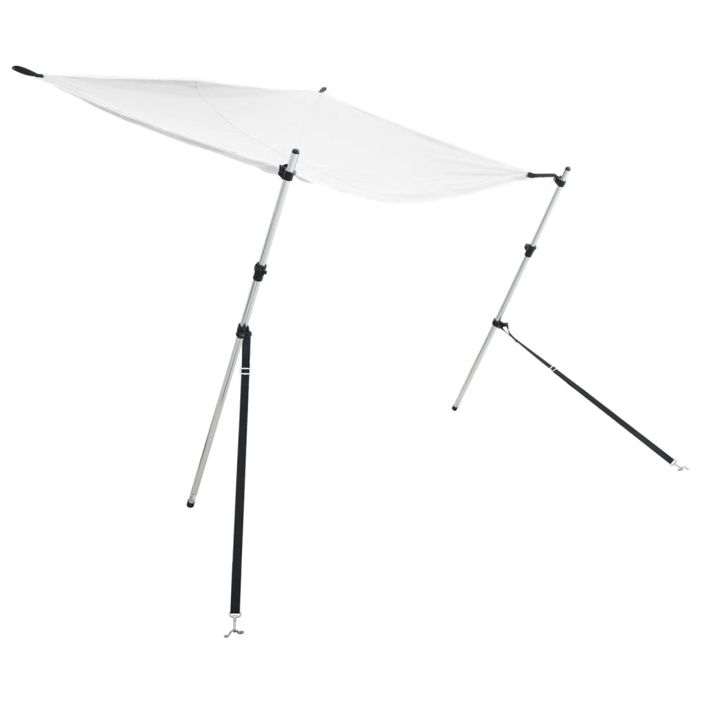vidaXL T-kate varjostimen jatkesarja valkoinen 170x170x(113-182,5) cm