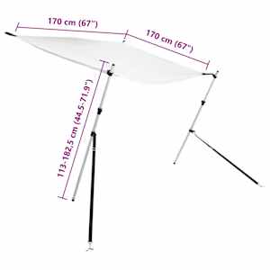 Sada nástavce na t-top stříšku bílá 170 x 170 x (113–182,5) cm - obrázek 9