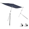 vidaXL T-t&uuml;&uuml;pi varikatuse pikendus, sinine, 170 x 170 x (113-182,5) cm