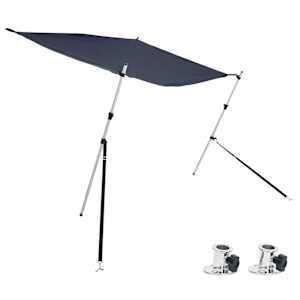 vidaXL T-t&uuml;&uuml;pi varikatuse pikendus, sinine, 170 x 170 x (113-182,5) cm