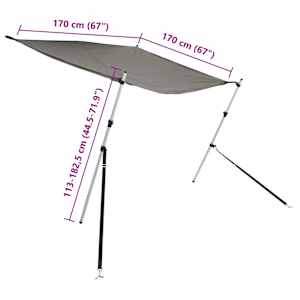 Sada nástavce na t-top stříšku antracit 170x170x(113–182,5) cm - obrázek 9