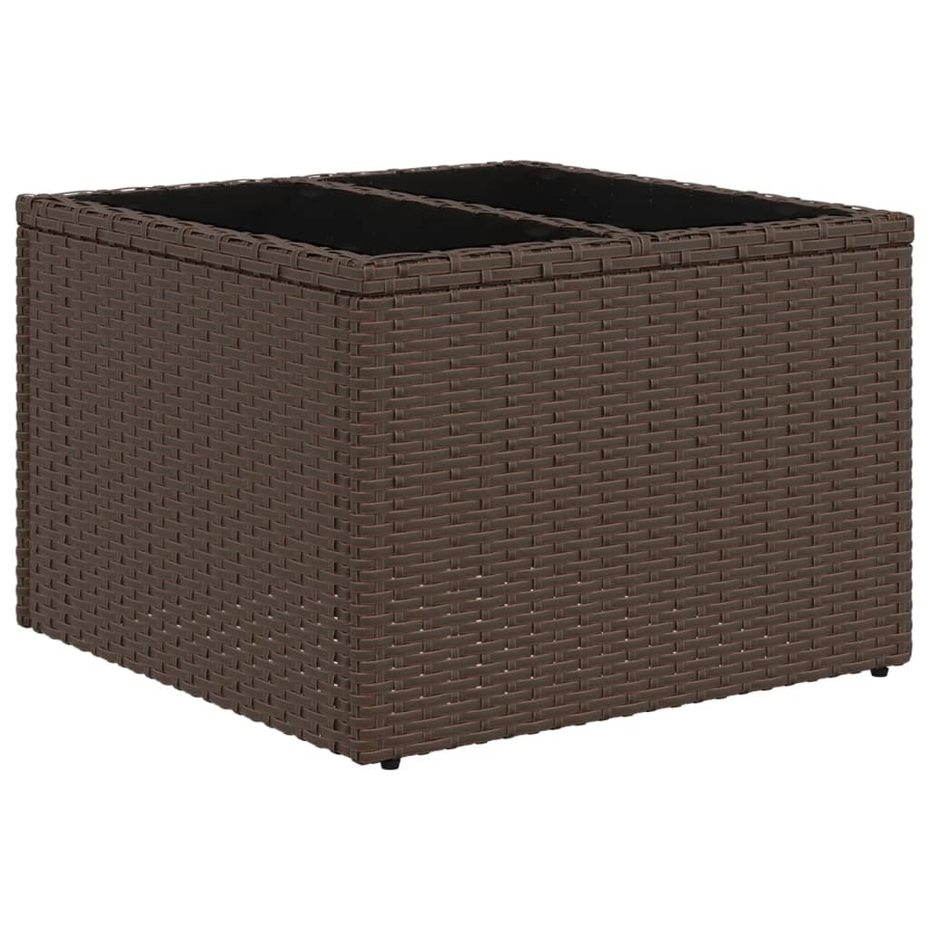 vidaXL 7-delige Loungeset met kussens poly rattan bruin afbeelding