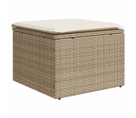 vidaXL Set canapele de grădină cu perne, 6 piese, bej, poliratan