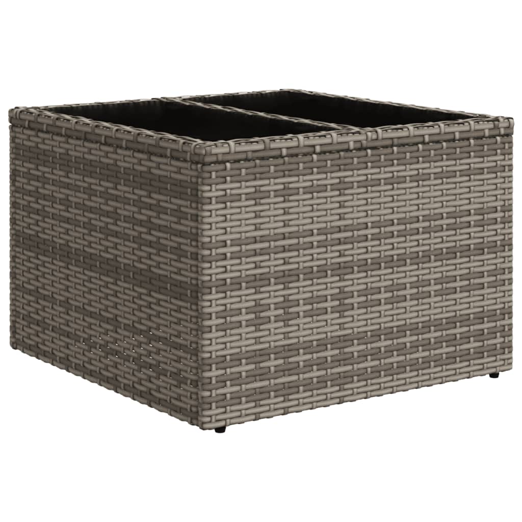 vidaXL 7-delige Loungeset met kussens poly rattan grijs, foto 2