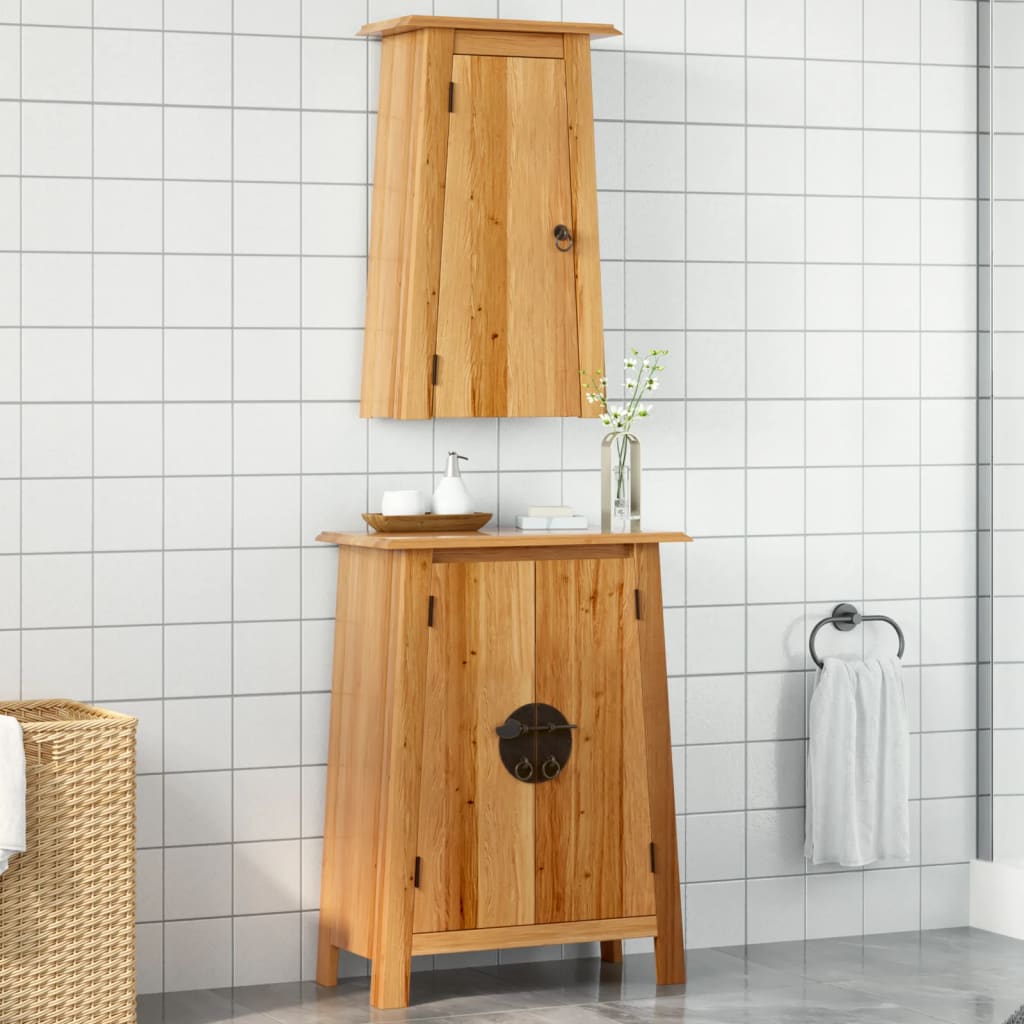 2dílná koupelnová sestava masivní borové dřevo