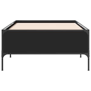 Rám postele černý 75 x 190 cm kompozitní dřevo a kov - obrázek 4