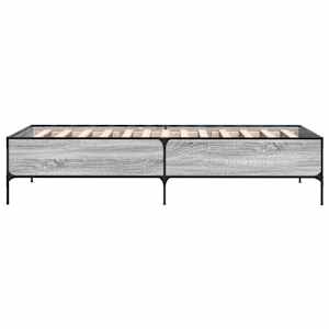 Rám postele šedý sonoma 75 x 190 cm kompozitní dřevo a kov - obrázek 5