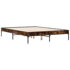 Rám postele kouřový dub 120 x 200 cm kompozitní dřevo a kov - obrázek 6