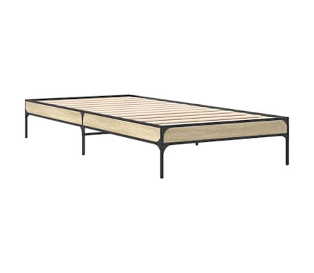 vidaXL Bed Frame without Mattress Sonoma Oak 90x200 cm