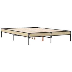 vidaXL Cadre de lit sans matelas ch&ecirc;ne sonoma 120x190 cm