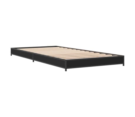 vidaXL Bed Frame without Mattress Black 100x200 cm