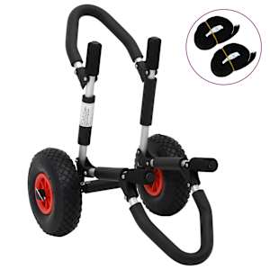 SUP voziček za deska za deskanje zložljiv 45 kg aluminij