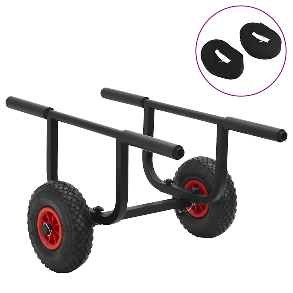 vidaXL Vozík na kajak 90 kg hliník