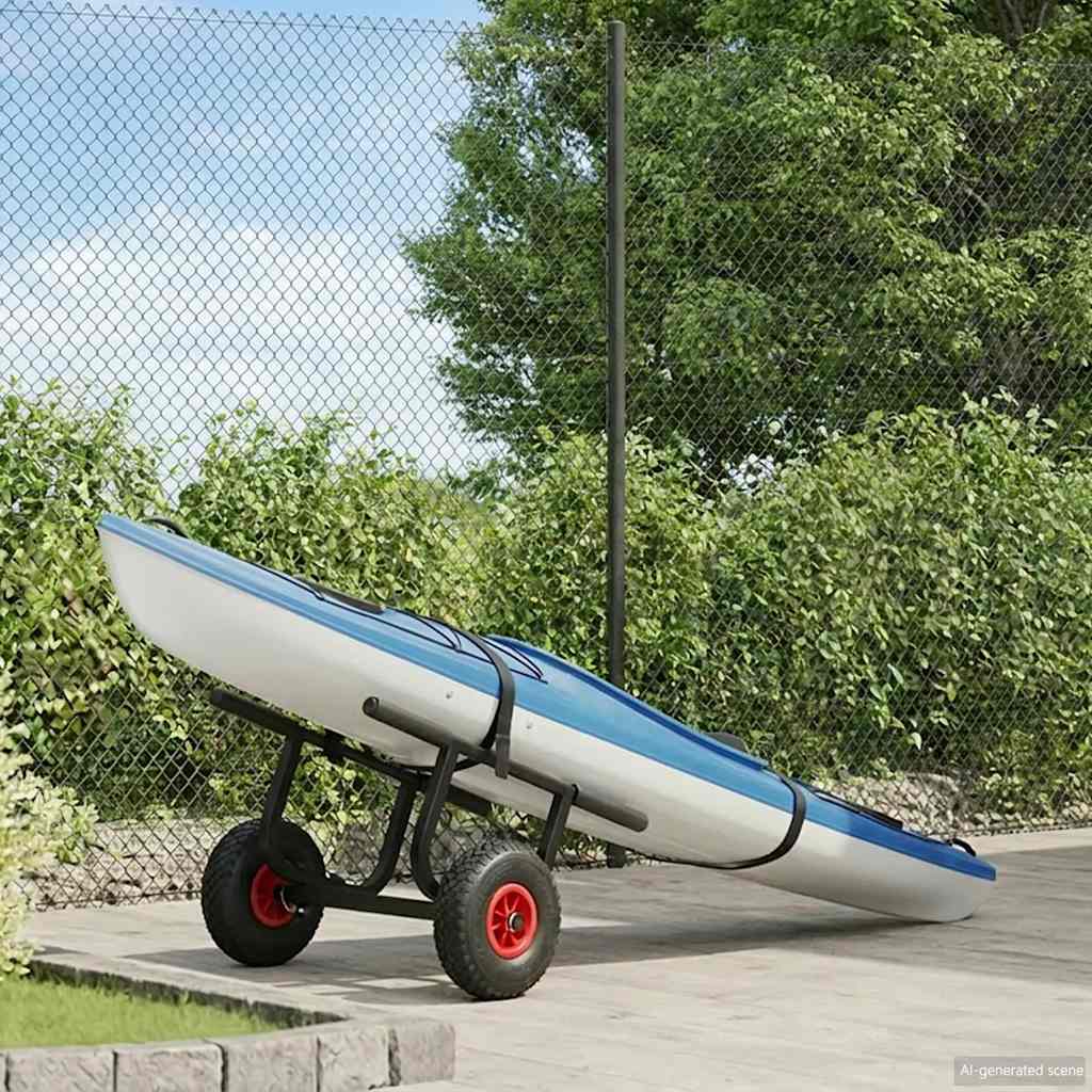 vidaXL Kajakkikärry 90 kg alumiini