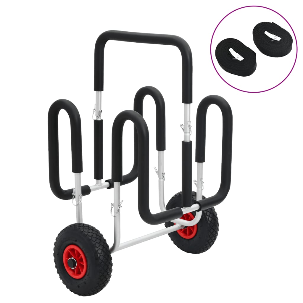 vidaXL SUP vozík pro 2 surfy 90 kg hliník