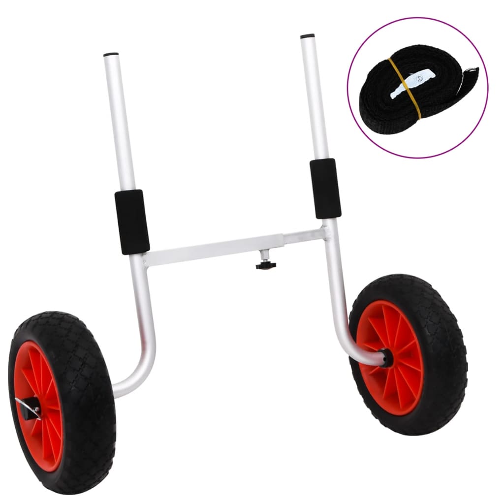 vidaXL Kajak-Trolley 90 kg Aluminium