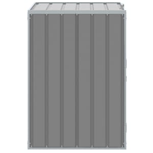 Box na 1 popelnici šedý 72 x 81 x 115 cm ocel - obrázek 6