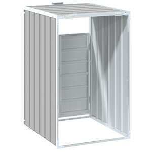 Box na 1 popelnici šedý 72 x 81 x 115 cm ocel - obrázek 7