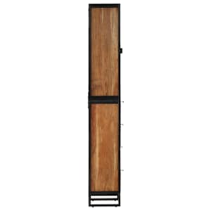 Koupelnová skříňka 40x27x190 cm železo a masivní akáciové dřevo - obrázek 4