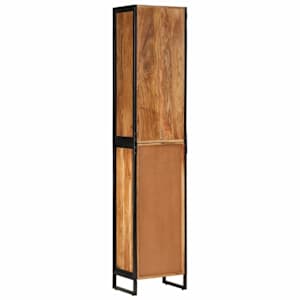 Koupelnová skříňka 40x27x190 cm železo a masivní akáciové dřevo - obrázek 5