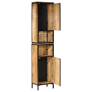 Koupelnová skříňka 40 x 27 x 180 cm železo a masivní mangovník - obrázek 2