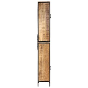 Koupelnová skříňka 40 x 27 x 180 cm železo a masivní mangovník - obrázek 4