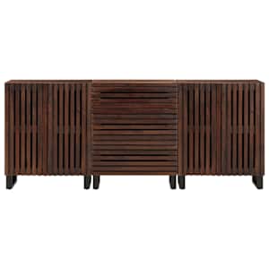Příborníky 3 ks 60 x 34 x 75 cm masivní mangovníkové dřevo - obrázek 3