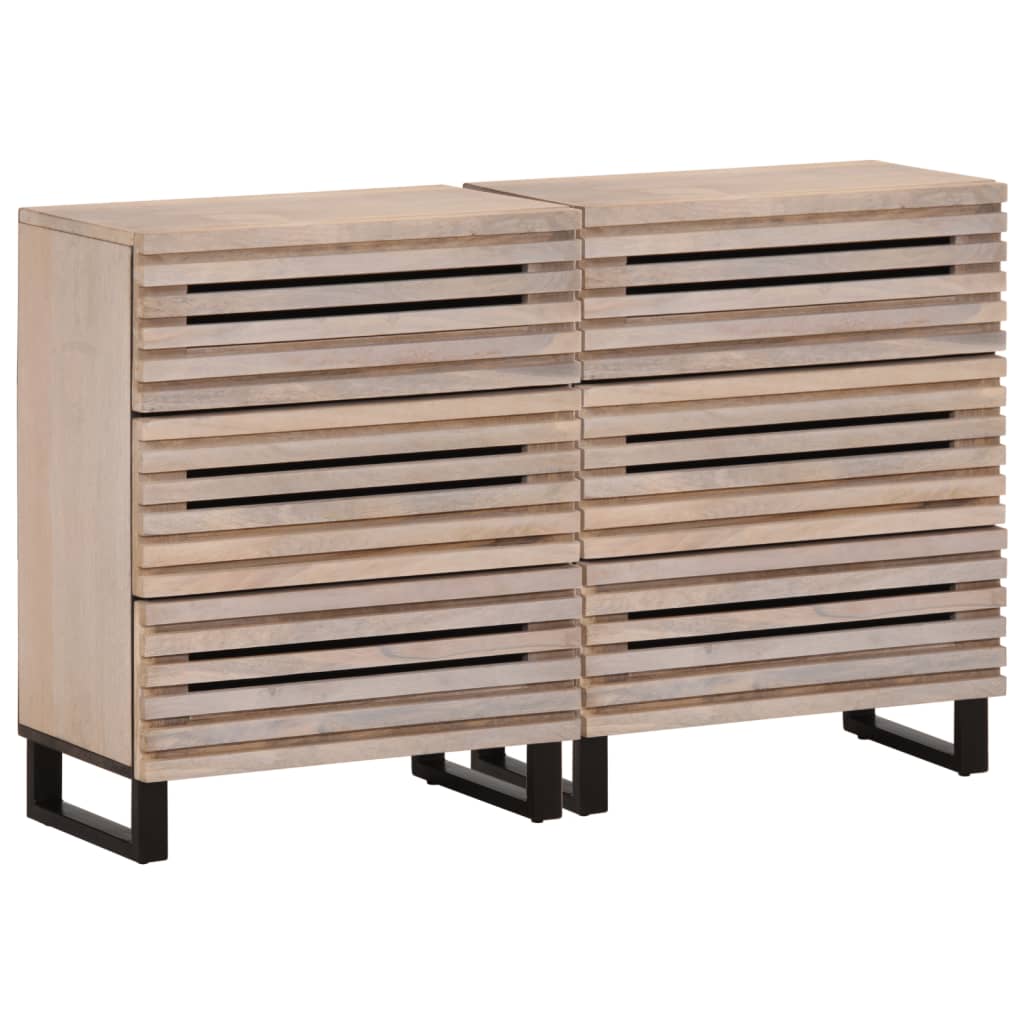 vidaXL Komoda 2 kosa 60x34x75 cm trden mangov les