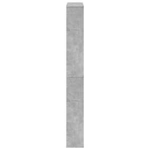 Botník se zrcadlem 4patrový betonově šedý 63 x 17 x 134 cm - obrázek 6