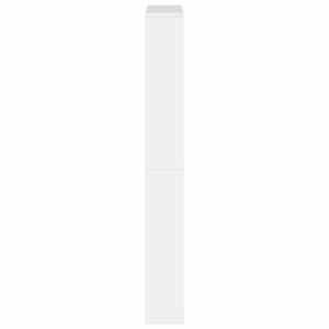 Botník se zrcadlem 4patrový bílý s vysokým leskem 63x17x134 cm - obrázek 6