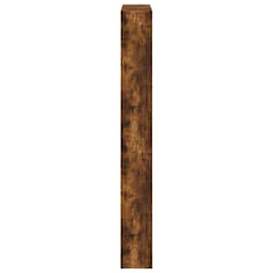Botník se zrcadlem 4patrový kouřový dub 63 x 17 x 134 cm - obrázek 6