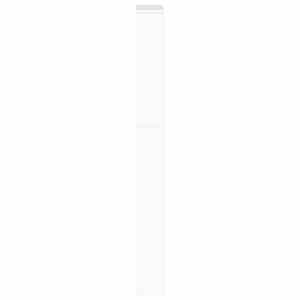 Botník se zrcadlem 5patrový bílý s vysokým leskem 63x17x169,5cm - obrázek 7