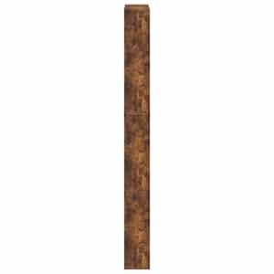 Botník se zrcadlem 5patrový kouřový dub 63 x 17 x 169,5 cm - obrázek 7