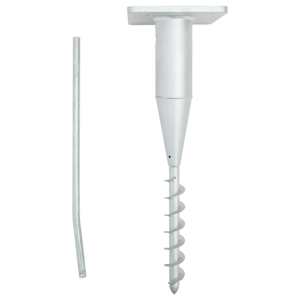 Talni podstavek za senčnik s palico 16x16x52 cm jeklo