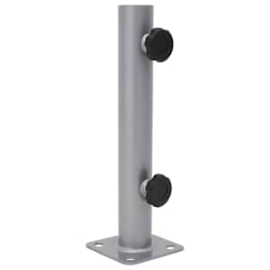 Základna pro slunečník pro tyč Ø 32/34/38 mm stříbrná ocel - obrázek 1
