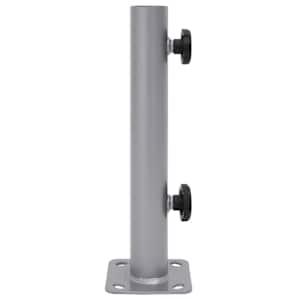 Základna pro slunečník pro tyč Ø 32/34/38 mm stříbrná ocel - obrázek 3