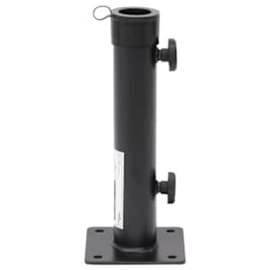 Základna pro slunečník pro tyč Ø 38/48 mm matná černá ocel - obrázek 2