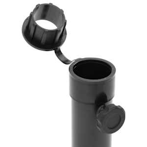 Základna pro slunečník pro tyč Ø 38/48 mm matná černá ocel - obrázek 5