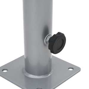 Základna pro slunečník pro tyč Ø 38/48 mm stříbrná ocel - obrázek 5