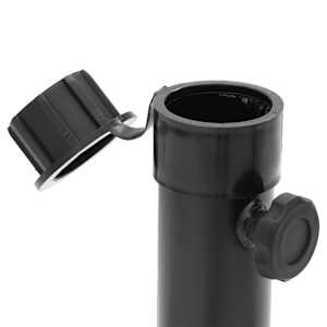 Základna pro slunečník skládací Ø 38/48 mm lesklá černá ocel - obrázek 6