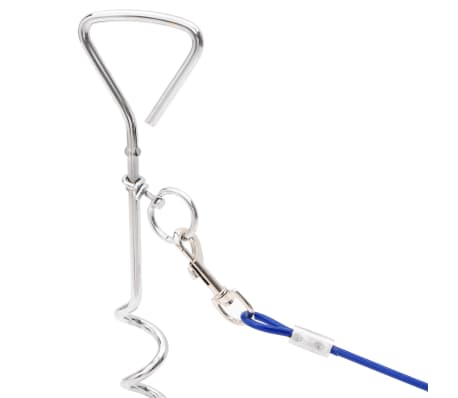 vidaXL Dog Tie Out Cable with Ground Stake 5 m