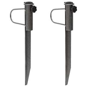 Stojala za senčnike s konicami 2 kosa 19x42 cm pocinkano jeklo