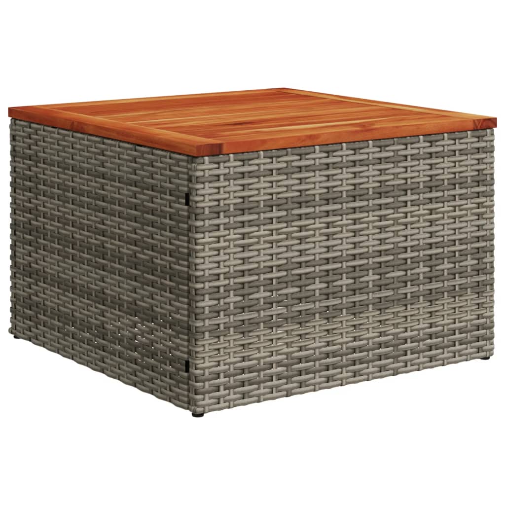 vidaXL 8-delige Loungeset met kussens poly rattan grijs afbeelding