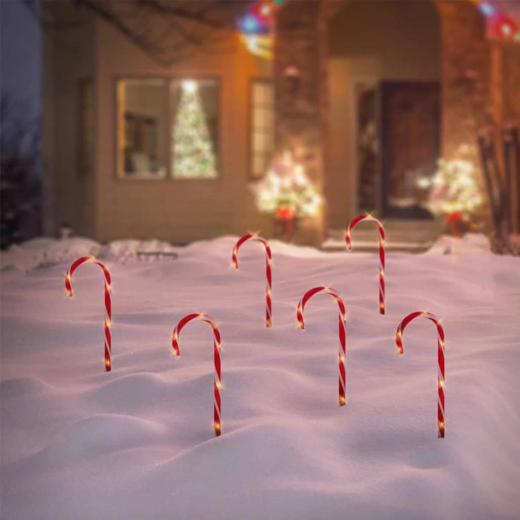 Ambiance Weihnachtsdeko Zuckerstangen 6 Stk.