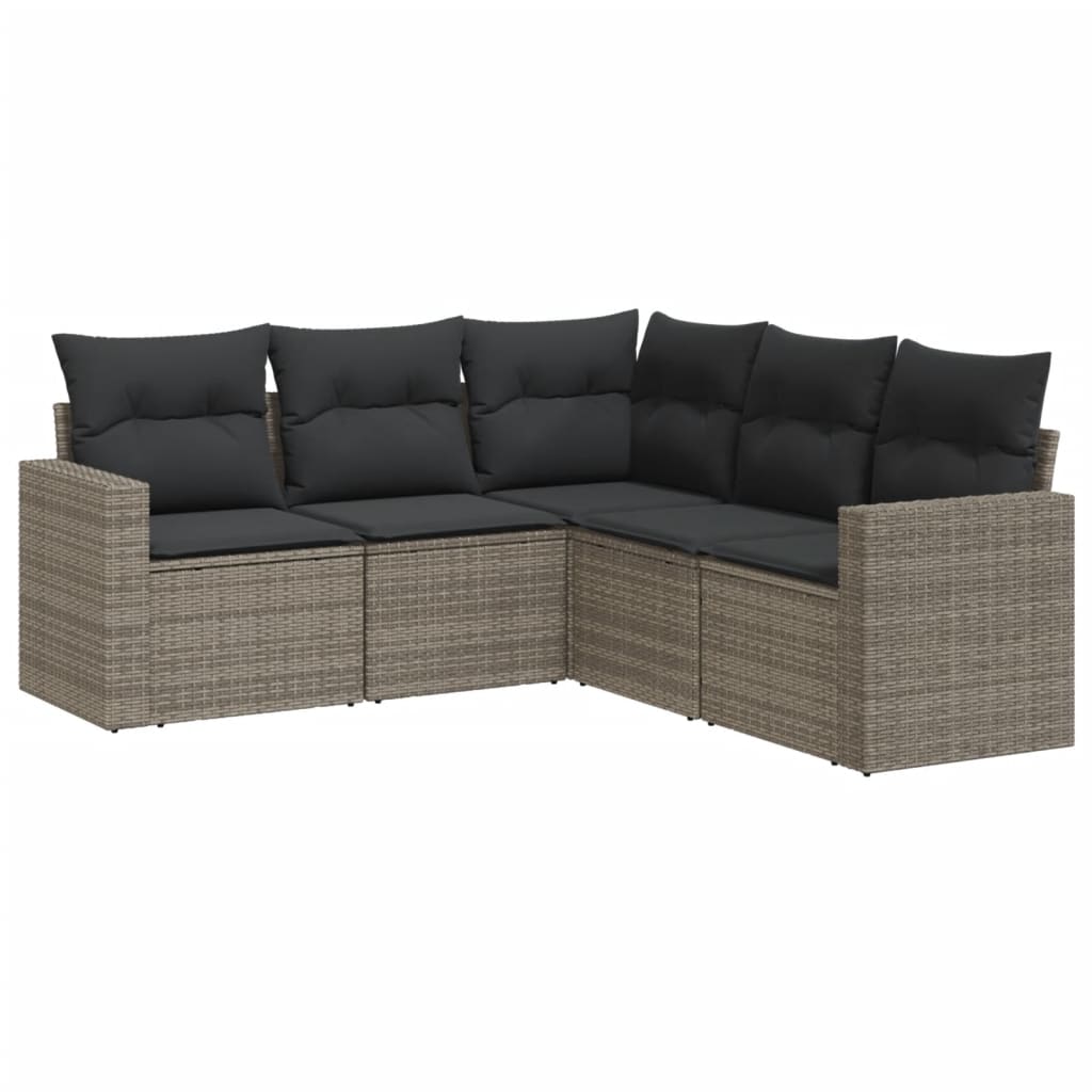 Gartenmöbel Sofa Garnitur Kissen Lounge Set Gartengarnitur Poly Rattan vidaXL - Bild 50 von 96