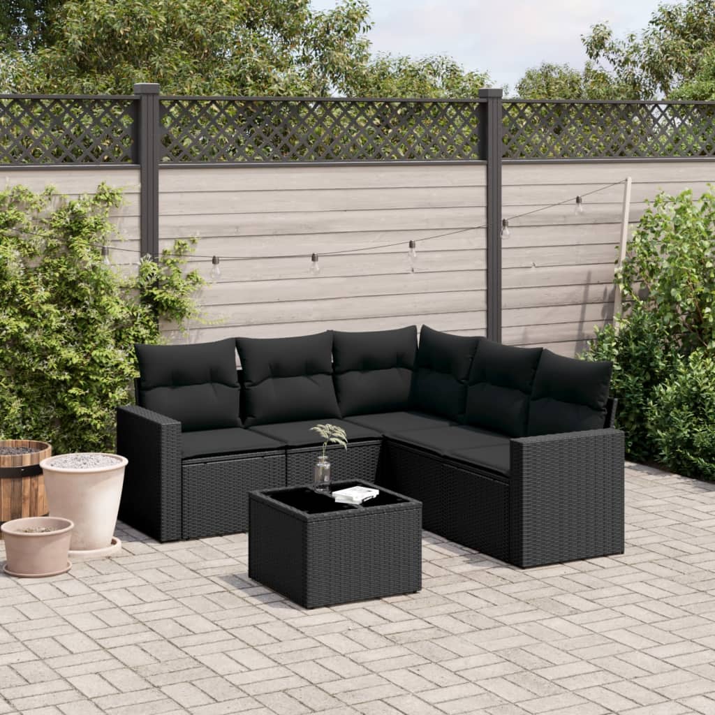 Gartenmöbel Sofa Garnitur Kissen Lounge Set Gartengarnitur Poly Rattan vidaXL - Bild 73 von 96