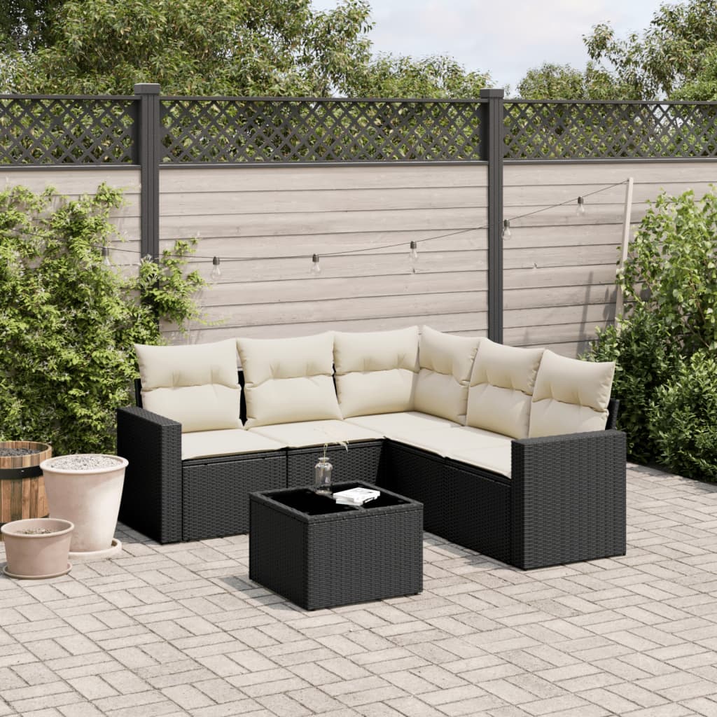 Gartenmöbel Sofa Garnitur Kissen Lounge Set Gartengarnitur Poly Rattan vidaXL - Bild 85 von 96
