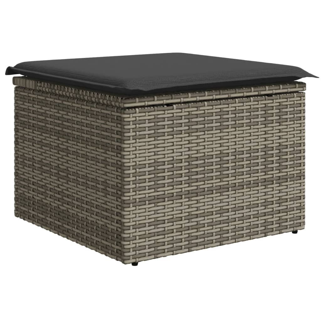 Thumbnail - vidaXL 8-tlg. Garten-Sofagarnitur mit Kissen Grau Poly Rattan