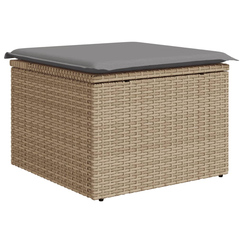 Zestaw wypoczynkowy rattan PE 62x62x69 cm, beżowy