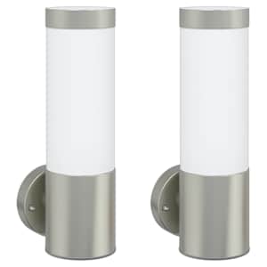 Venkovní nástěnné svítidlo 2 pcs Stříbrná 12 x 8,5 x 27 cm - obrázek 2